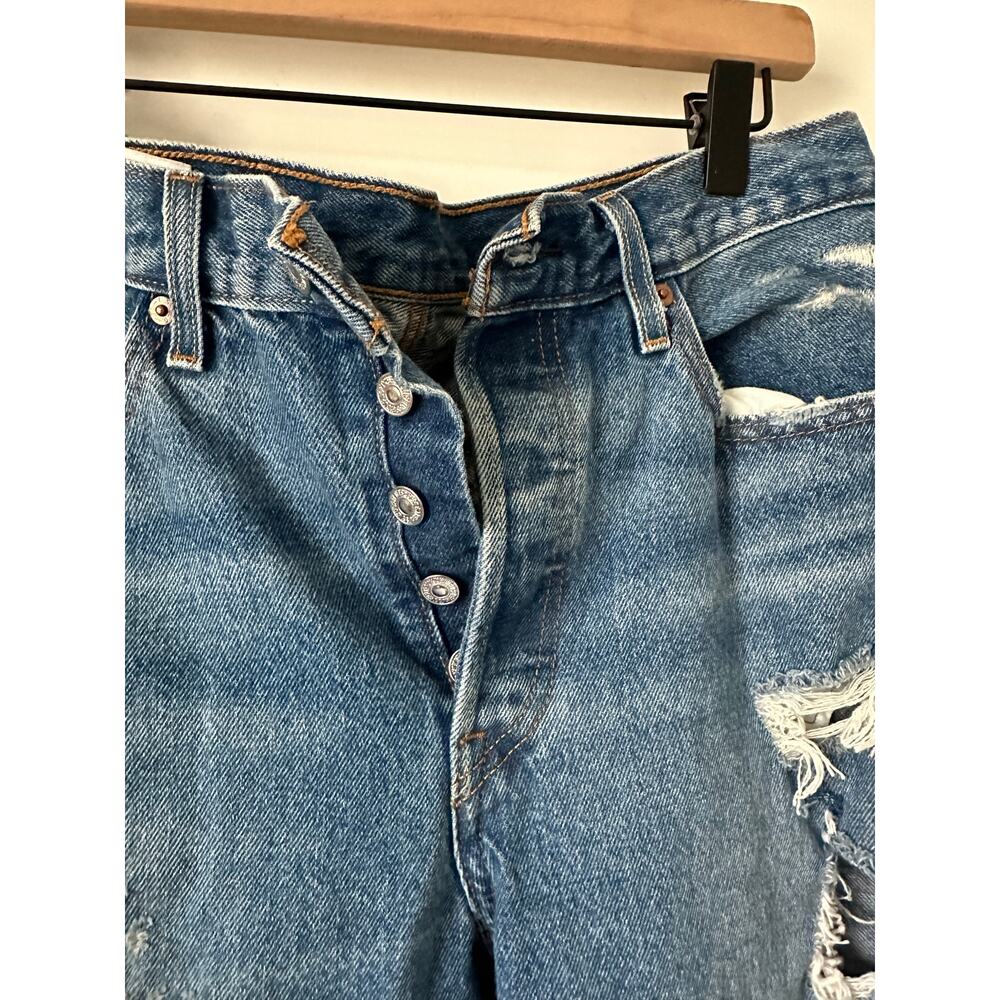 Levi's 501 Distressed Jeans size 28 x 26 - Picture 10 of 10